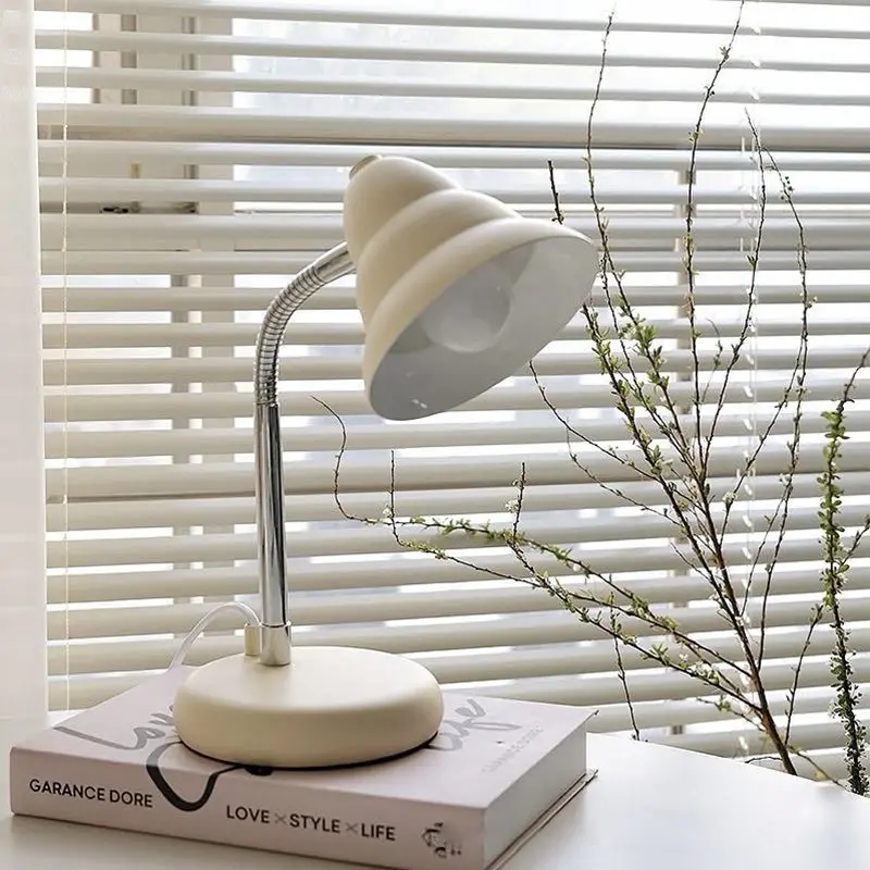 Contemporary Retro Adjustable Cone USB Iron 1-Light Table Lamp For Bedroom