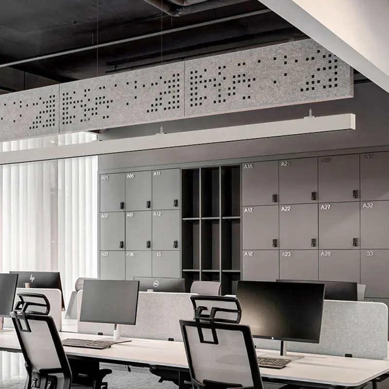 Anti-Glare LED Linear Pendant Light For Home Office - LED High Lumen Eye Protection Minimalist Aluminum