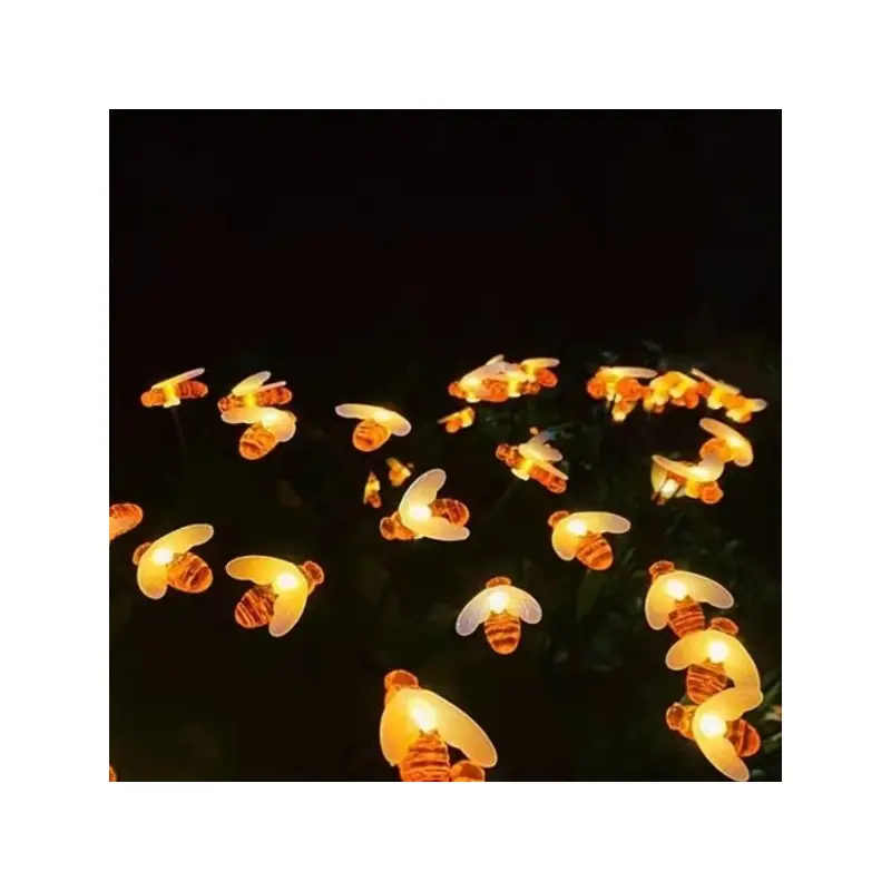 Modern Art Deco Waterproof Solar Plastic Stainless Steel Firefly Bee LED Landscape Lighting Outdoor Light For Garden