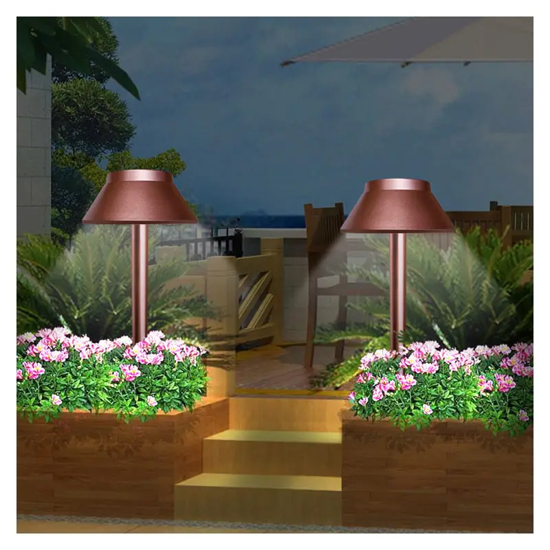 Modern Minimalist Waterproof Solar Mushroom ABS PVC LED Landscape Light For Garden