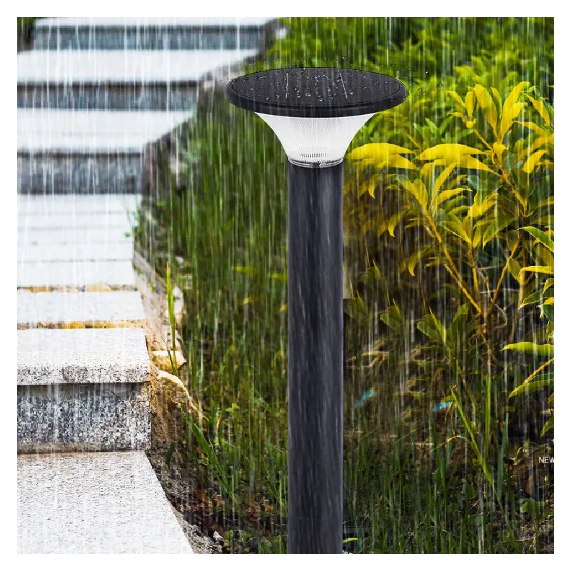 Modern Minimalist Waterproof Solar Round Square Ground Plug PC Aluminum LED Outdoor Light For Garden