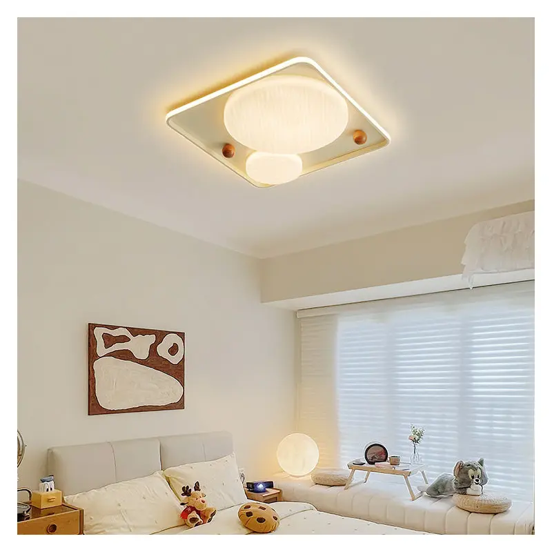 Modern Simplicity Square Rectangle Round Aluminum Iron Plastic Silicone LED Flush Mount Ceiling Light For Living Room