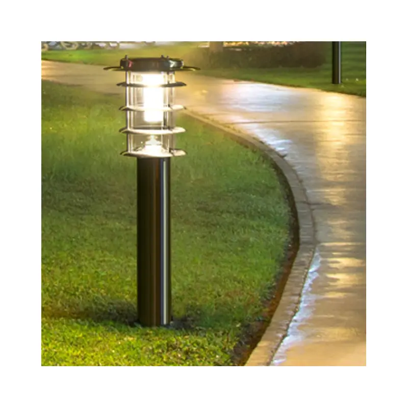 Contemporary Industrial Stainless Steel Solar Waterproof LED Lawn Light For Outdoor Patio