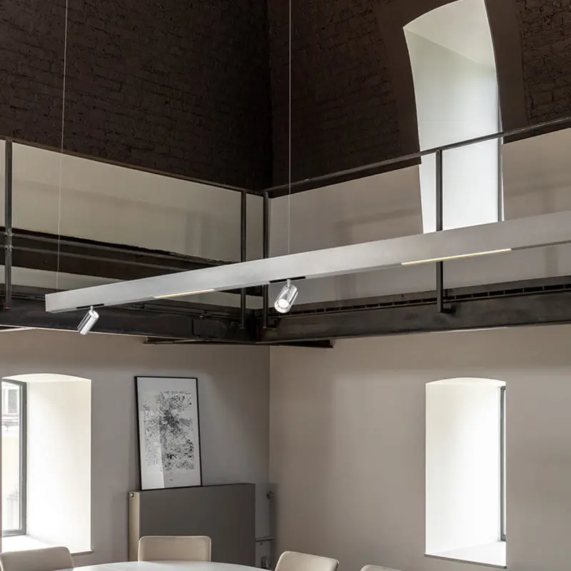 Adjustable Magnetic LED Track Lighting - Minimalist Linear Pendant Light For Home Office