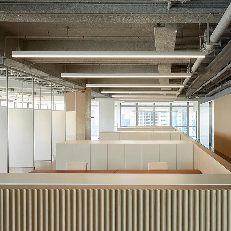 Strip Eye-Care Deep Anti-Glare LED Pendant Light - Minimalist Linear Pendant Light For Home Office