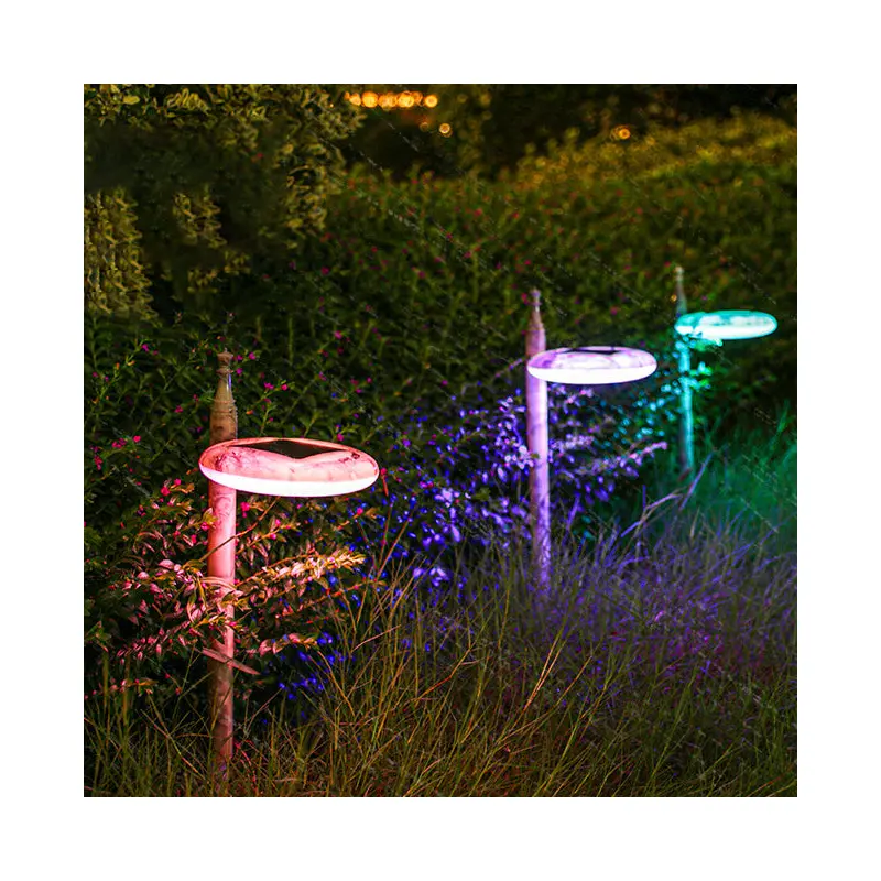 Traditional Chinese Solar Waterproof Round ABS LED Landscape Lighting Outdoor Light For Garden
