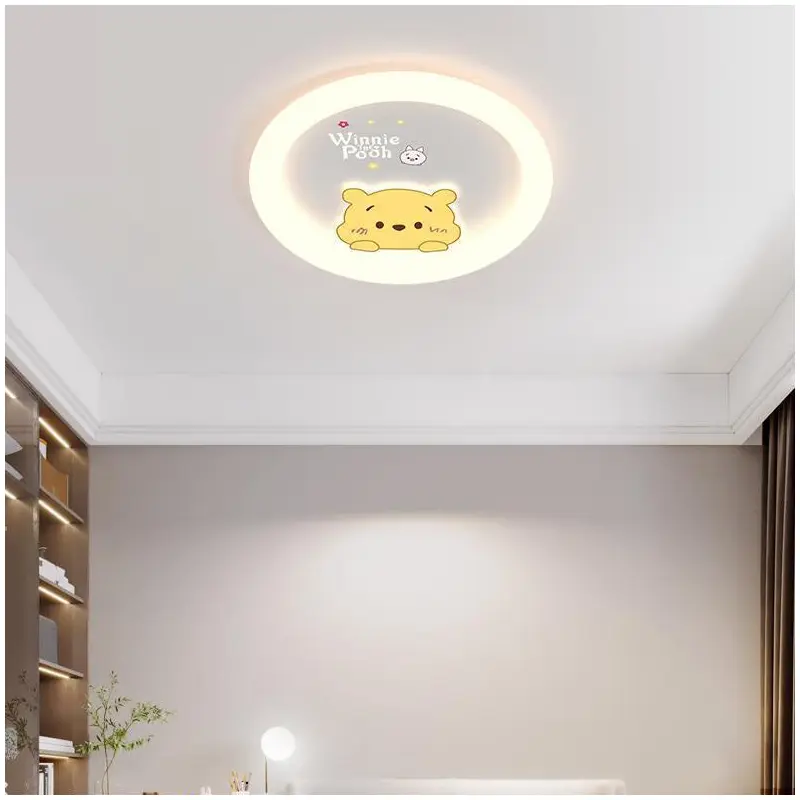 Contemporary Creative Cartoon Animal Duck Acrylic LED Flush Mount Ceiling Light For Bedroom