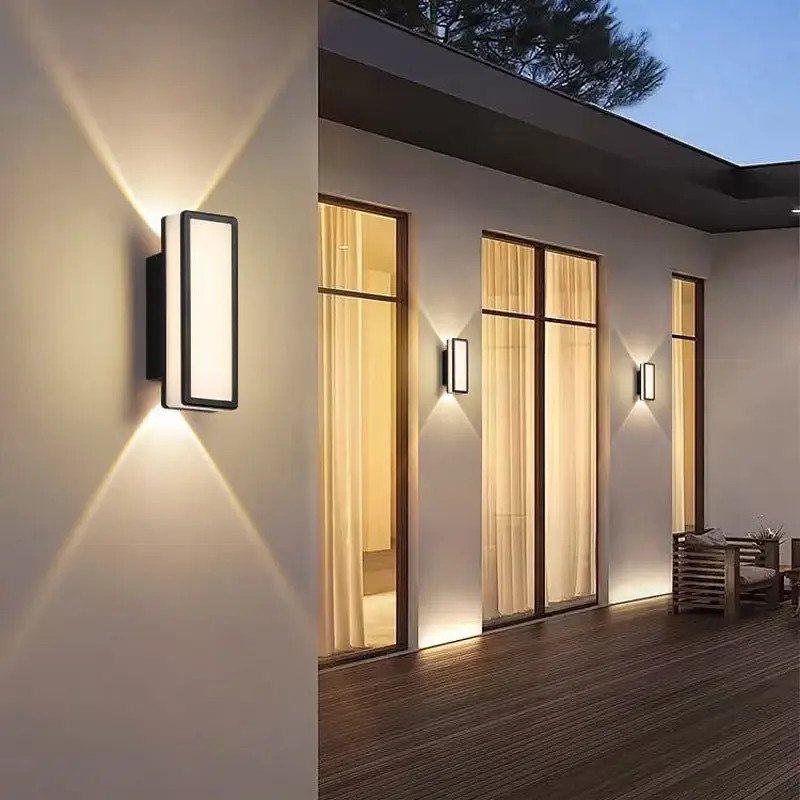 Contemporary Simplicity Aluminum Acrylic LED Waterproof Wall Sconce Lamp For Outdoor Patios