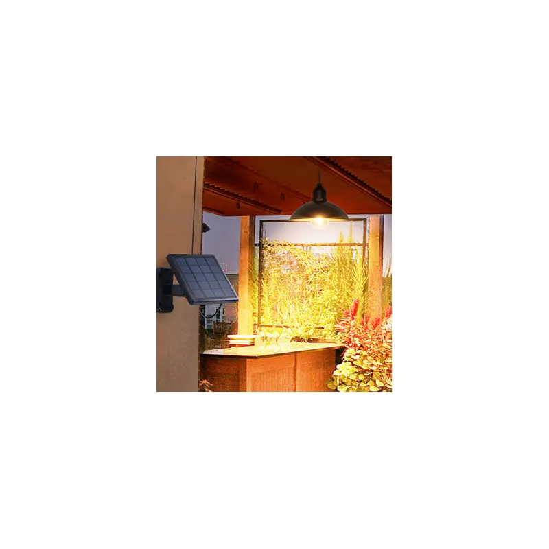 Traditional Vintage Lantern Shape Round Waterproof Solar Stainless Steel Iron 1-Light Outdoor Light For Garden