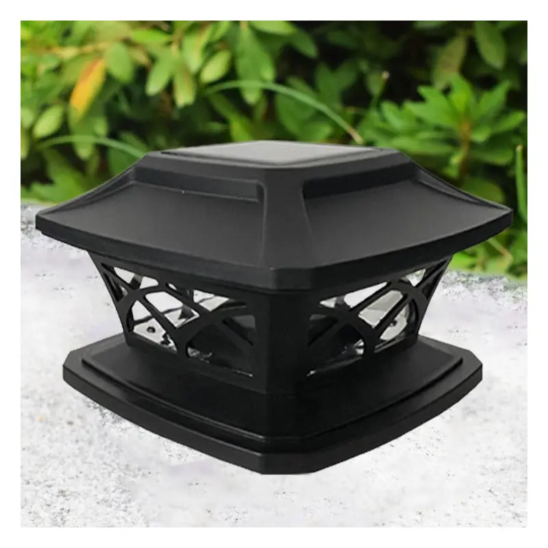 Modern Simplicity Square Plastic LED Post Head Light Outdoor Light For Garden