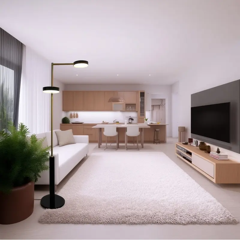 Contemporary Nordic Cylindrical Round Iron LED Standing Floor Lamp For Living Room