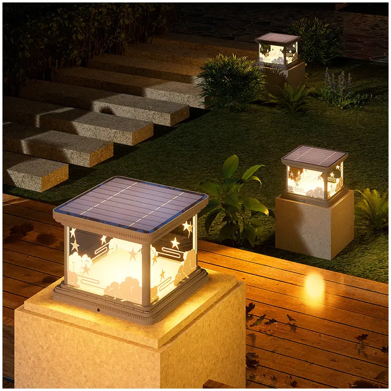 Modern Simplicity Waterproof Square Cube Sky Aluminum PE Acrylic LED Landscape Lighting Outdoor Light For Garden