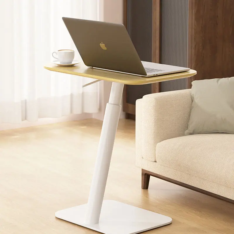 Modern Simplicity Square Rectangular Round Bamboo Carbon Steel End Table 1-Tier For Living Room