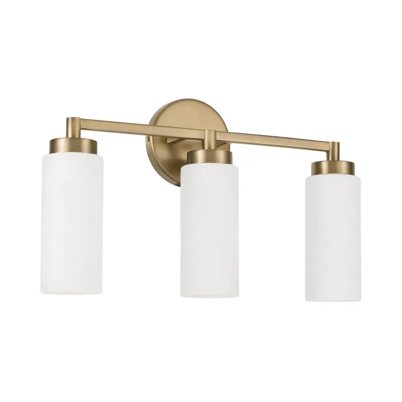 Alyssa Three Light Vanity Aged Brass