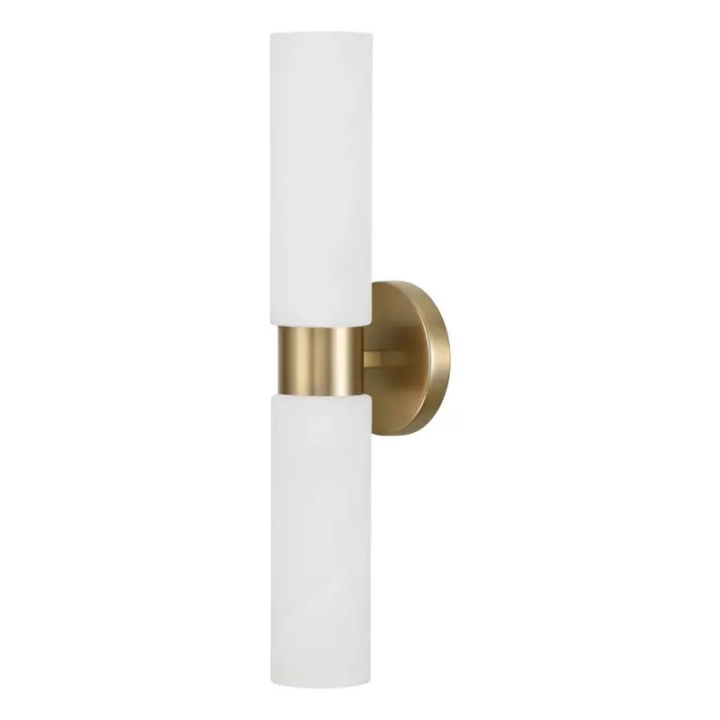 Alyssa Two Light Wall Sconce Aged Brass
