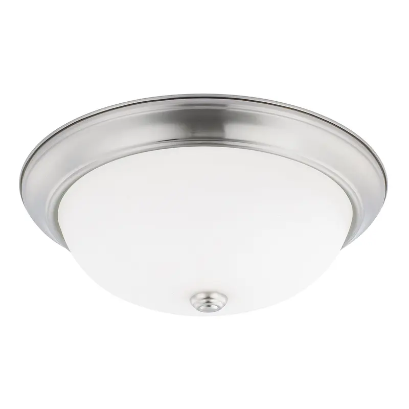 Bates Three Light Flush Mount Brushed Nickel
