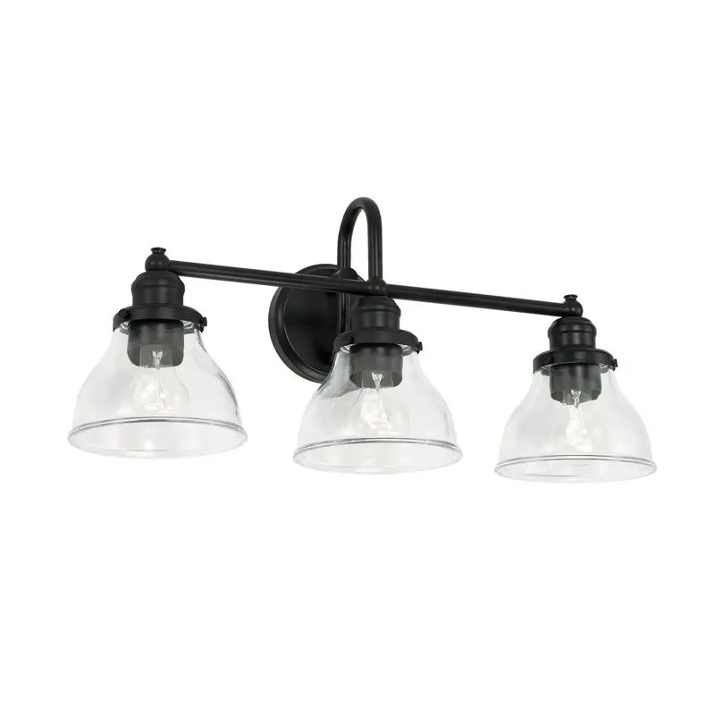 Baxter Three Light Vanity Matte Black
