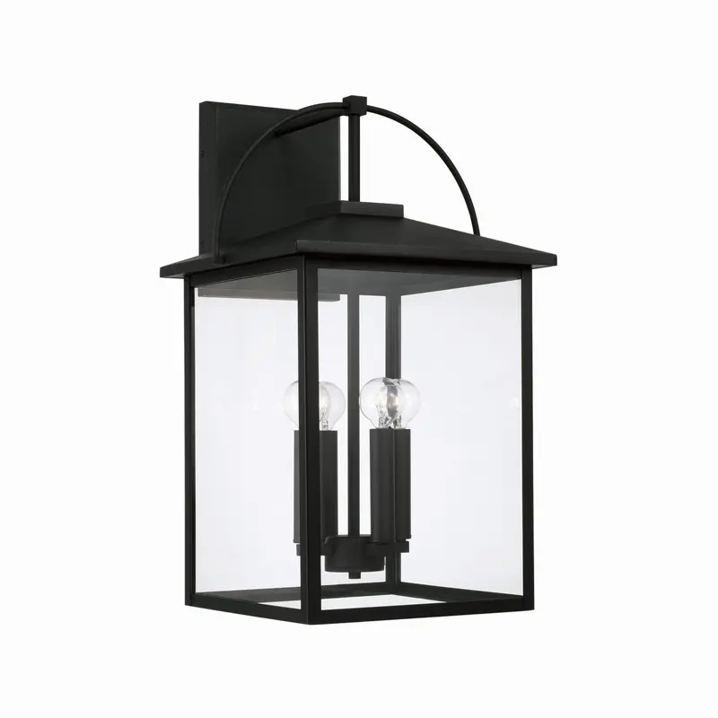 Bryson Four Light Outdoor Wall Lantern Black