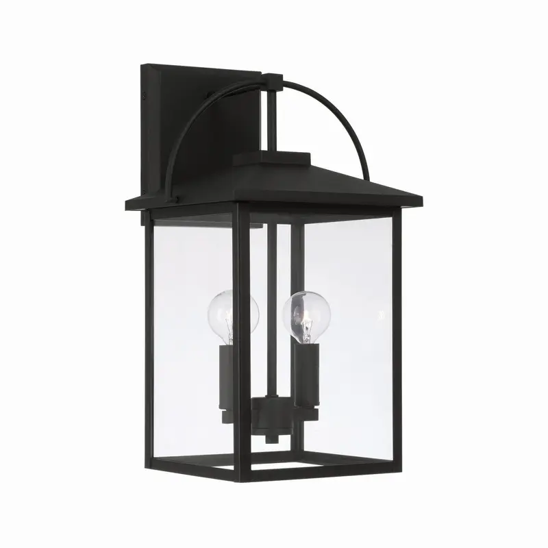 Bryson Two Light Outdoor Wall Lantern Black