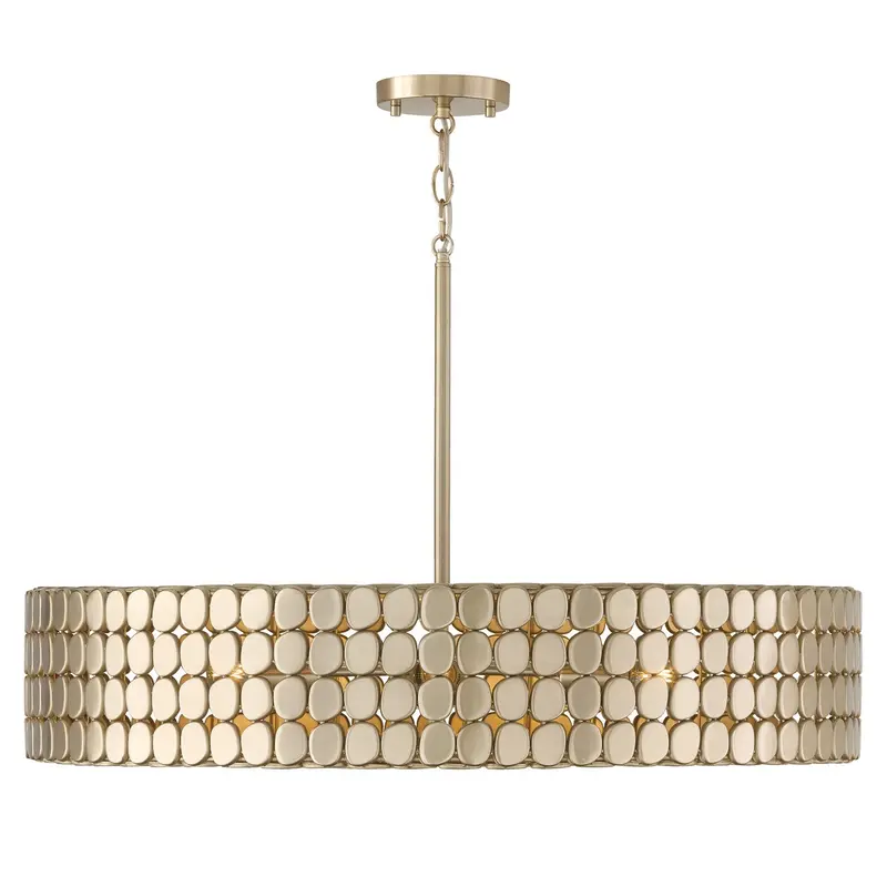 Eliana Four Light Chandelier Champagne Brass