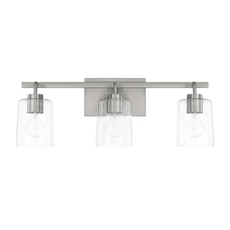 Greyson Three Light Vanity Brushed Nickel