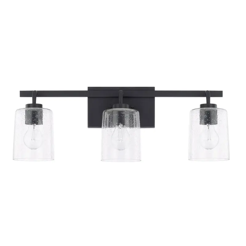 Greyson Three Light Vanity Matte Black