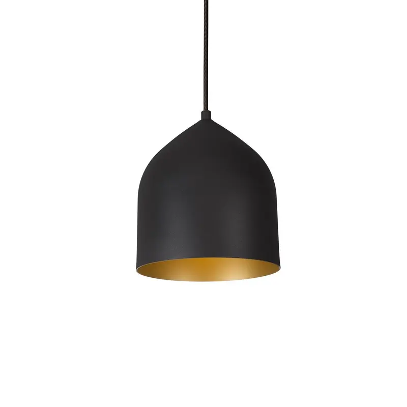 Helena One Light Pendant Black/Gold