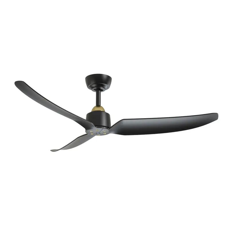 Hugo 52"Ceiling Fan Brushed Gold/Matte Black
