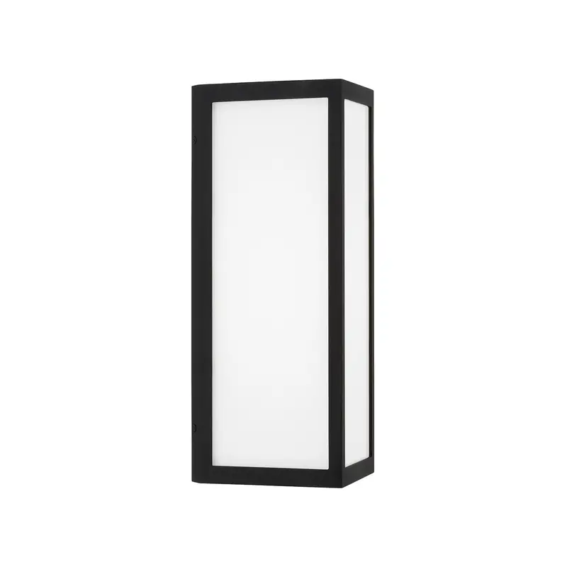 Irvin One Light Outdoor Wall Lantern Black