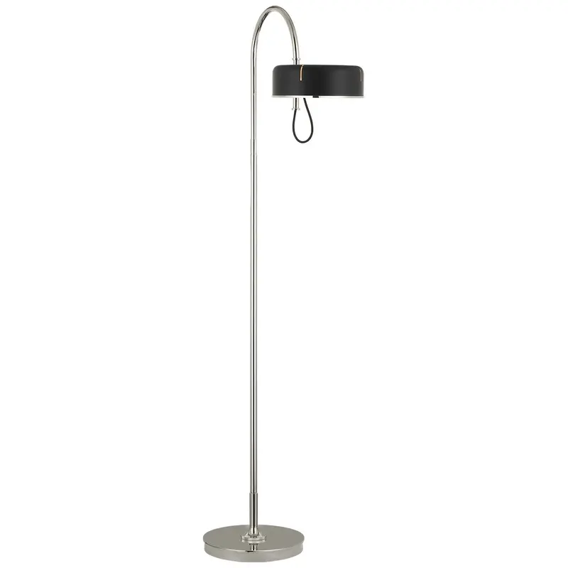 Oso LED Floor Lamp Polished Nickel