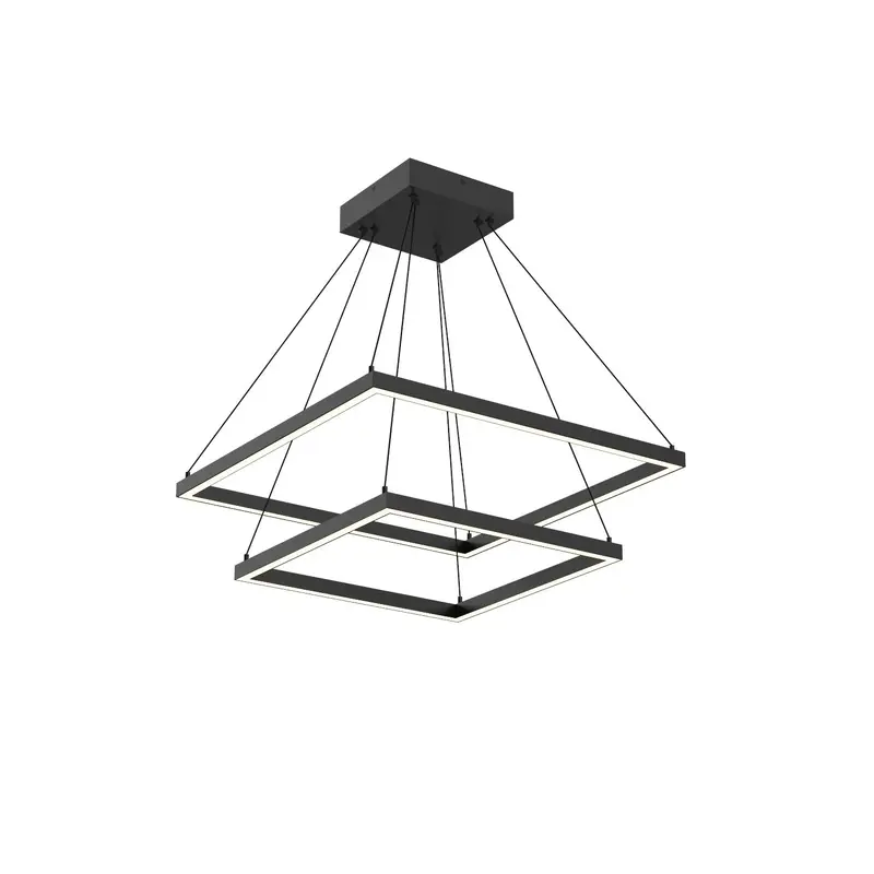 Piazza LED Chandelier Black