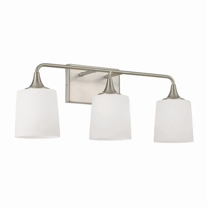 Presley Three Light Vanity Brushed Nickel