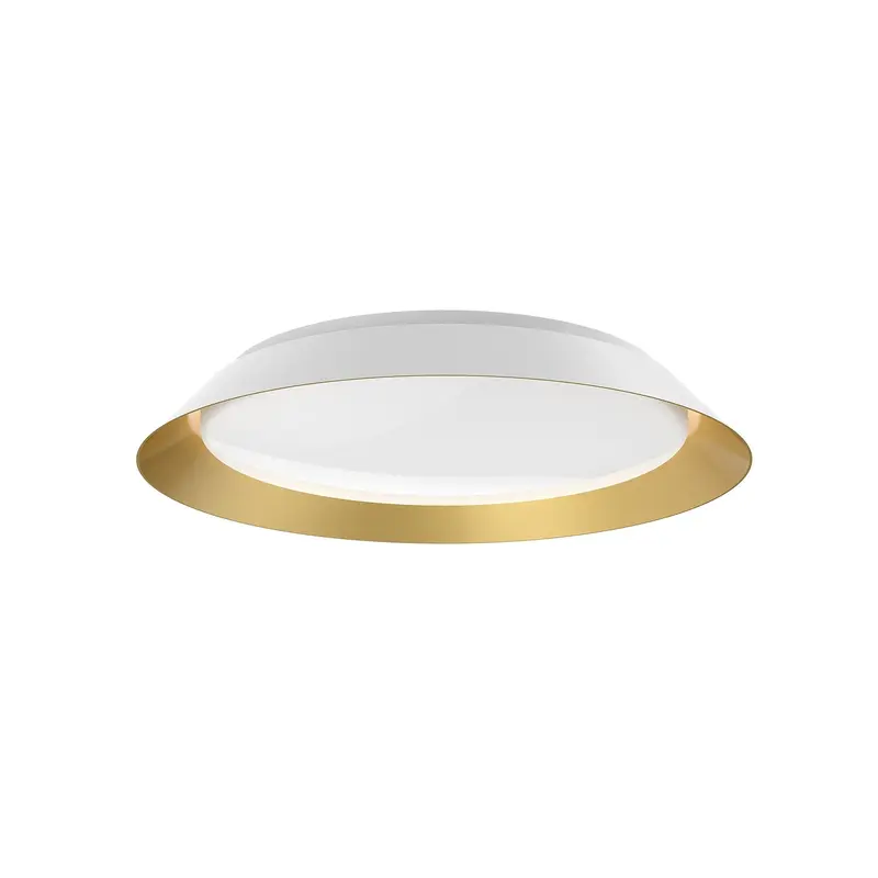 Jasper LED Flush Mount White/Gold