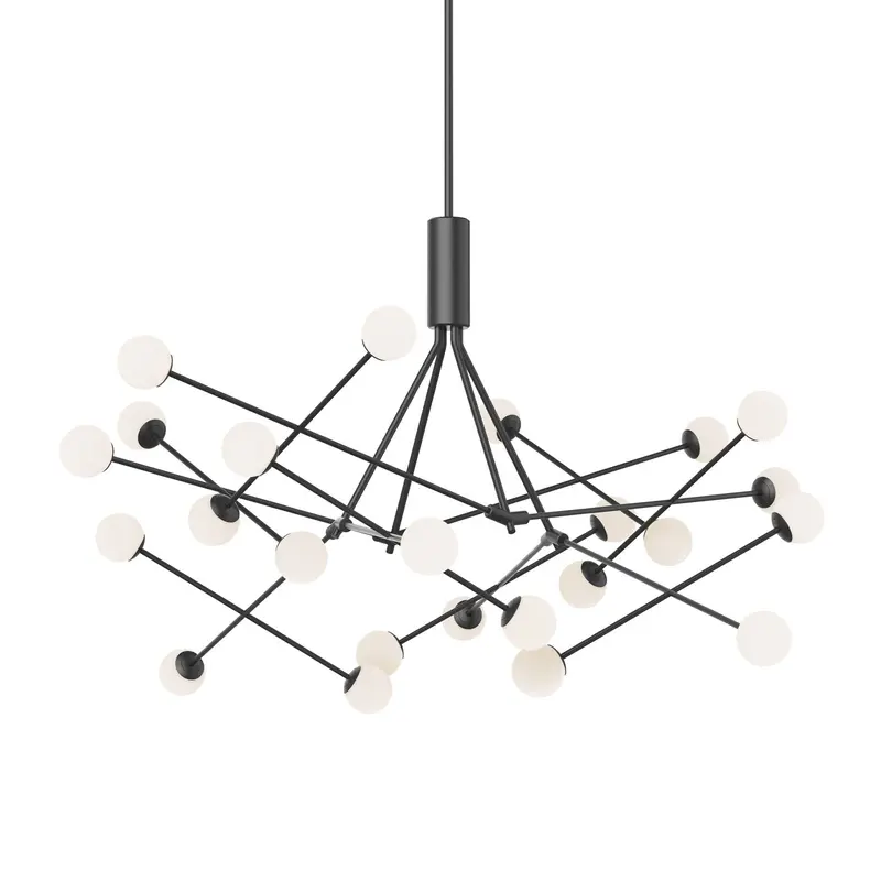 Moto LED Chandelier Black