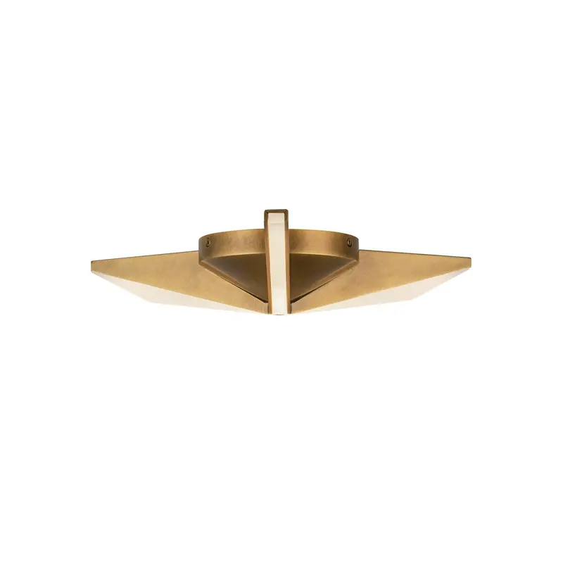 Tachi LED Flush Mount Vintage Brass