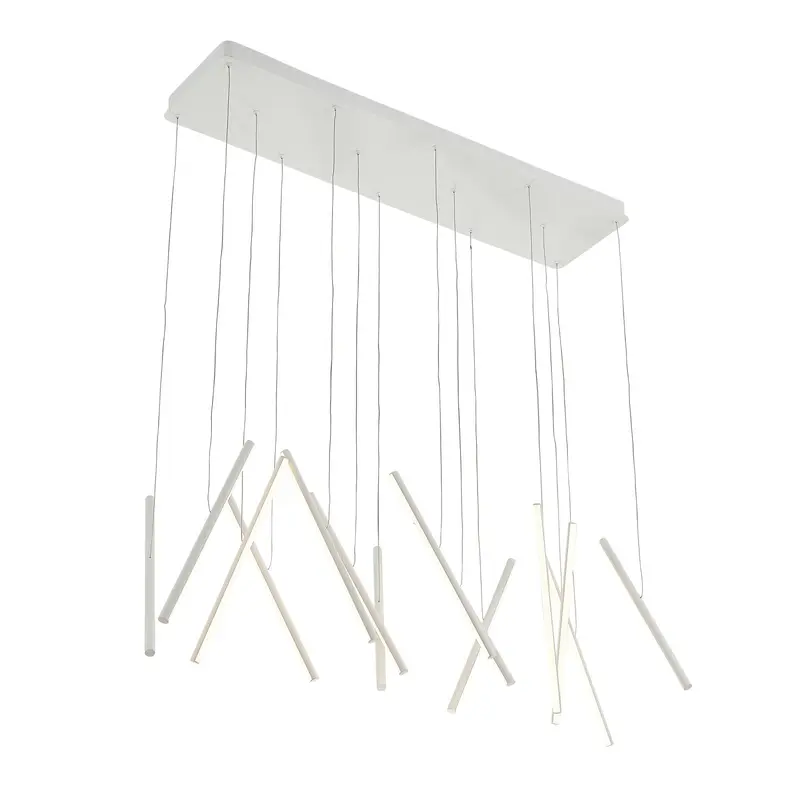 Chute LED Linear Pendant White