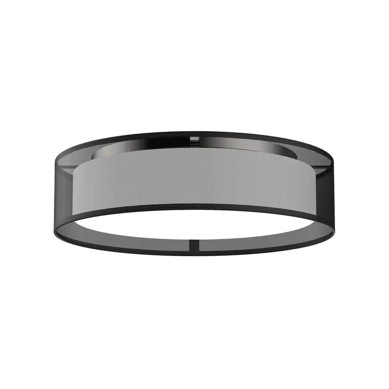Dalton LED Flush Mount Black Organza