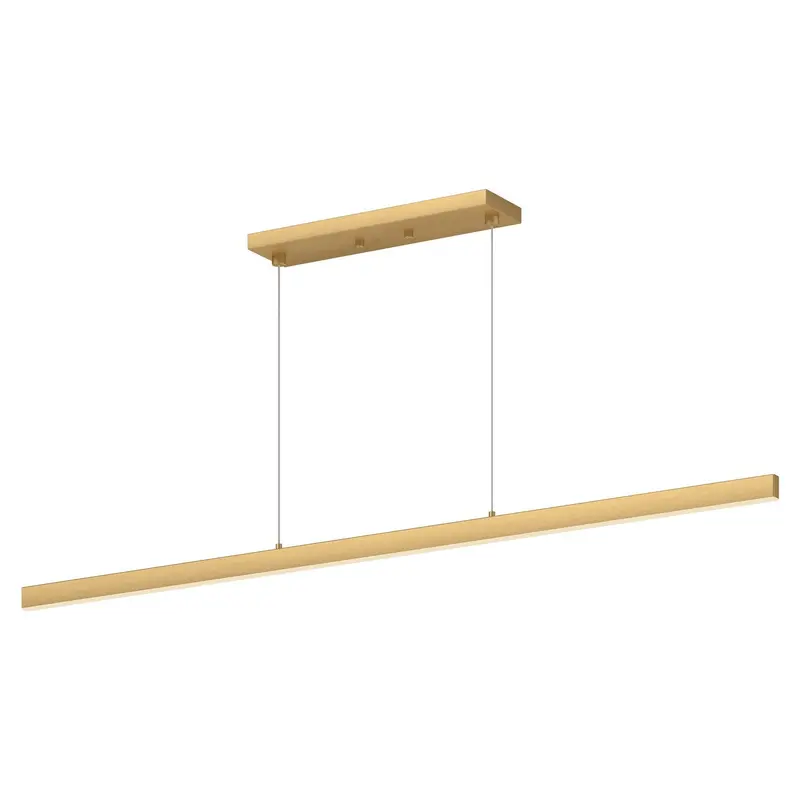 Vega LED Linear Pendant Brushed Gold