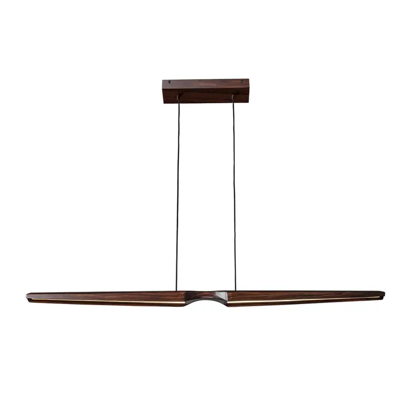 Dakota LED Linear Pendant Walnut