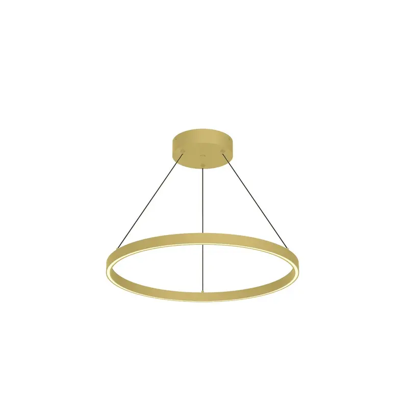 Cerchio LED Pendant Brushed Gold