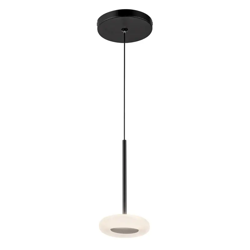 Stephord LED Pendant Black/Frosted Glass