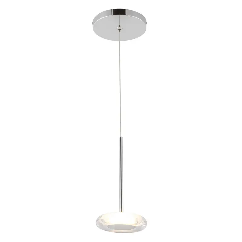 Stephord LED Pendant Chrome/Clear Glass
