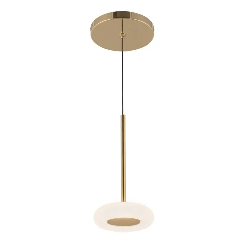 Stephord LED Pendant Metallic Brass/Frosted Glass