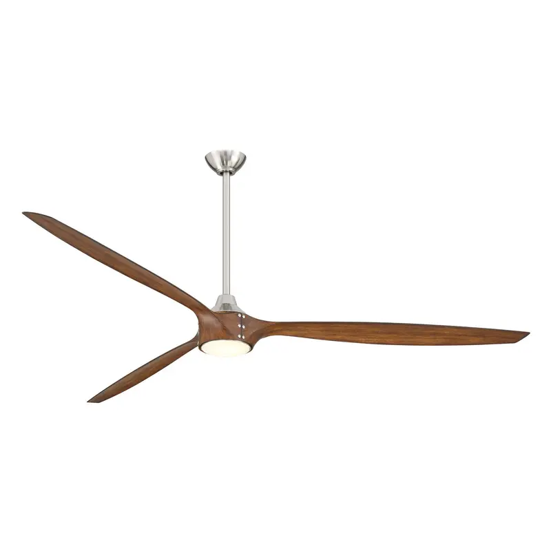 Pierce 84"Ceiling Fan Brushed Nickel W/ Distressed K
