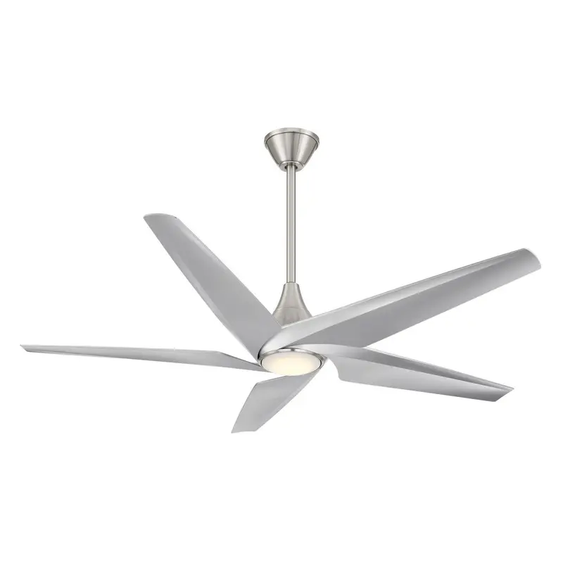 Switch 60"Ceiling Fan Brushed Nickel W/ Silver
