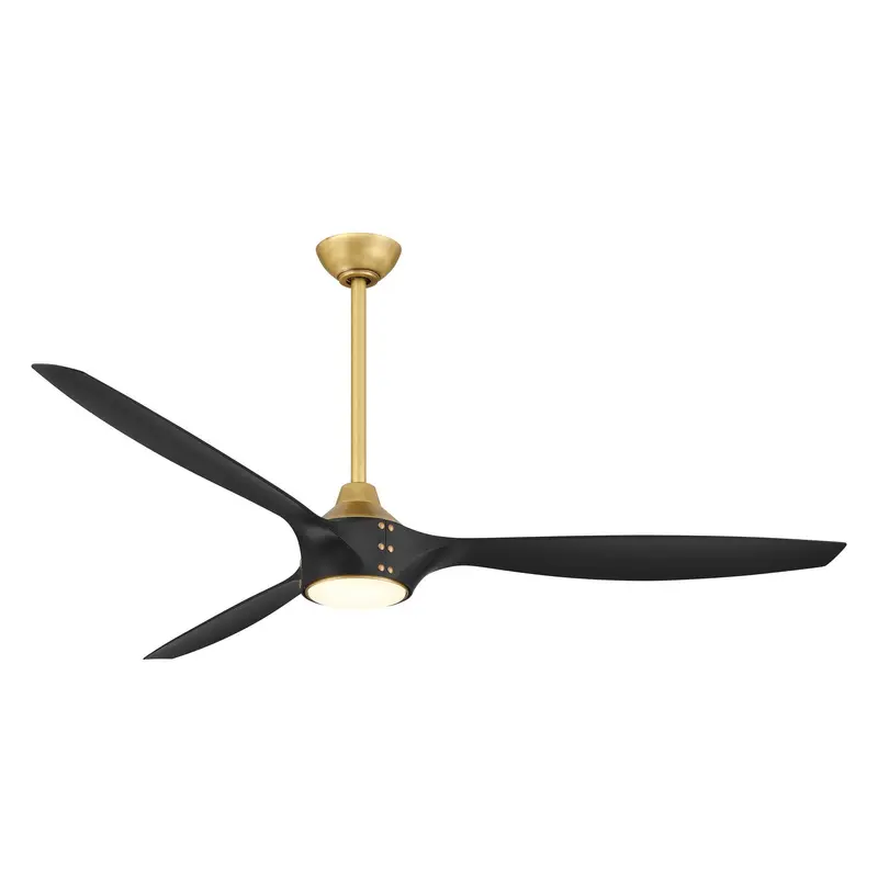 Pierce 65"Ceiling Fan Legacy Brass W/Coal