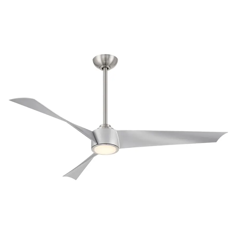 Pike 56"Ceiling Fan Brushed Nickel W/ Silver