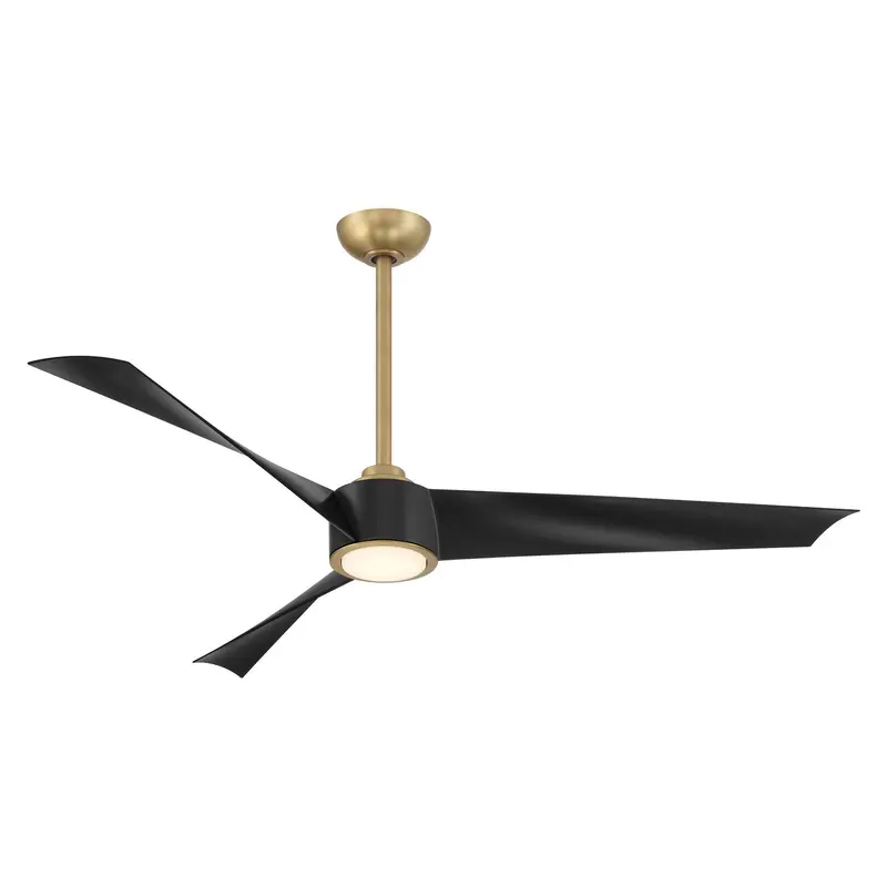 Pike 56"Ceiling Fan Legacy Brass W/Coal