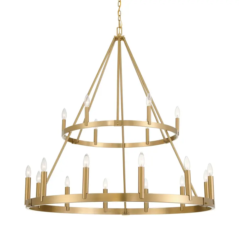 Dutton 18 Light Chandelier Signature Brass