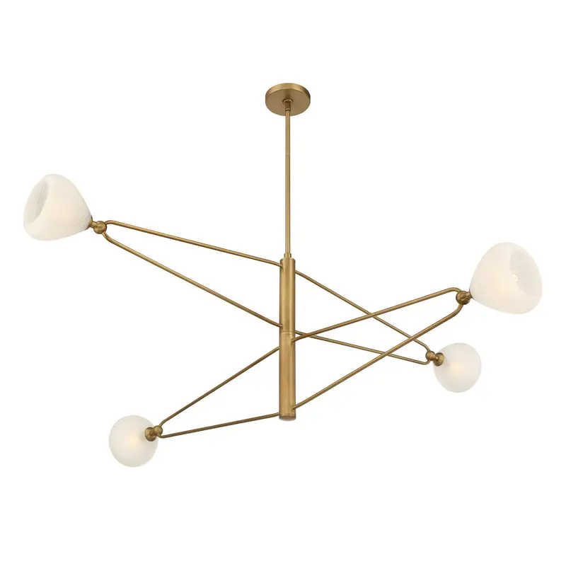 Orion Four Light Chandelier Legacy Brass